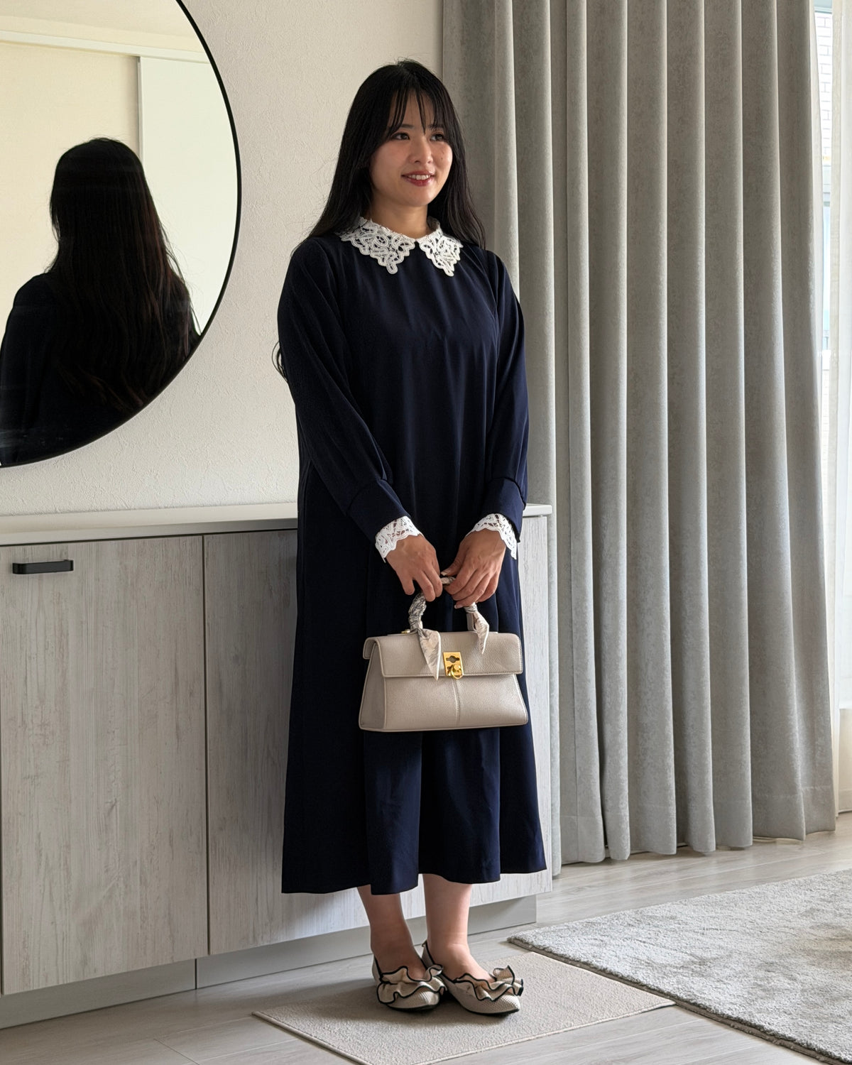 Collared Dress Onepiece “Victoria”