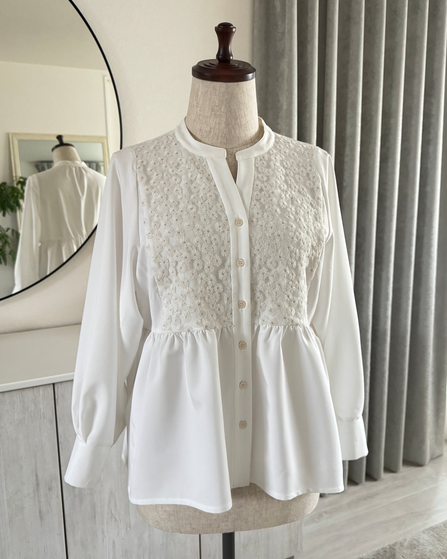 Long Sleeve Blouse “Chamomile(カモミール)”