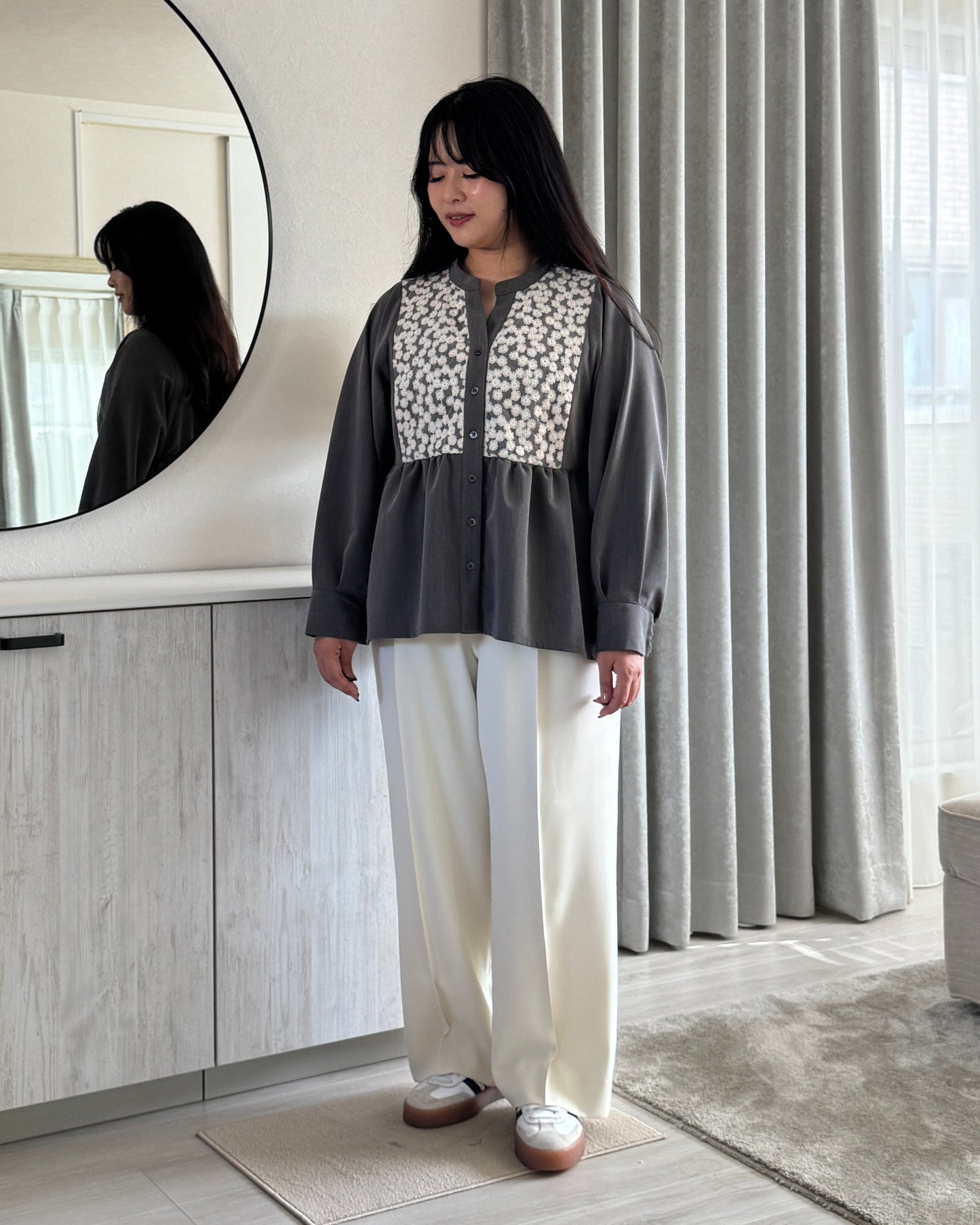 Long Sleeve Blouse “Chamomile(カモミール)”