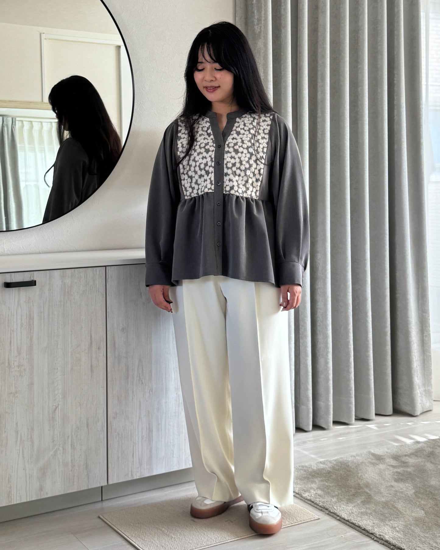 Long Sleeve Blouse “Chamomile(カモミール)”