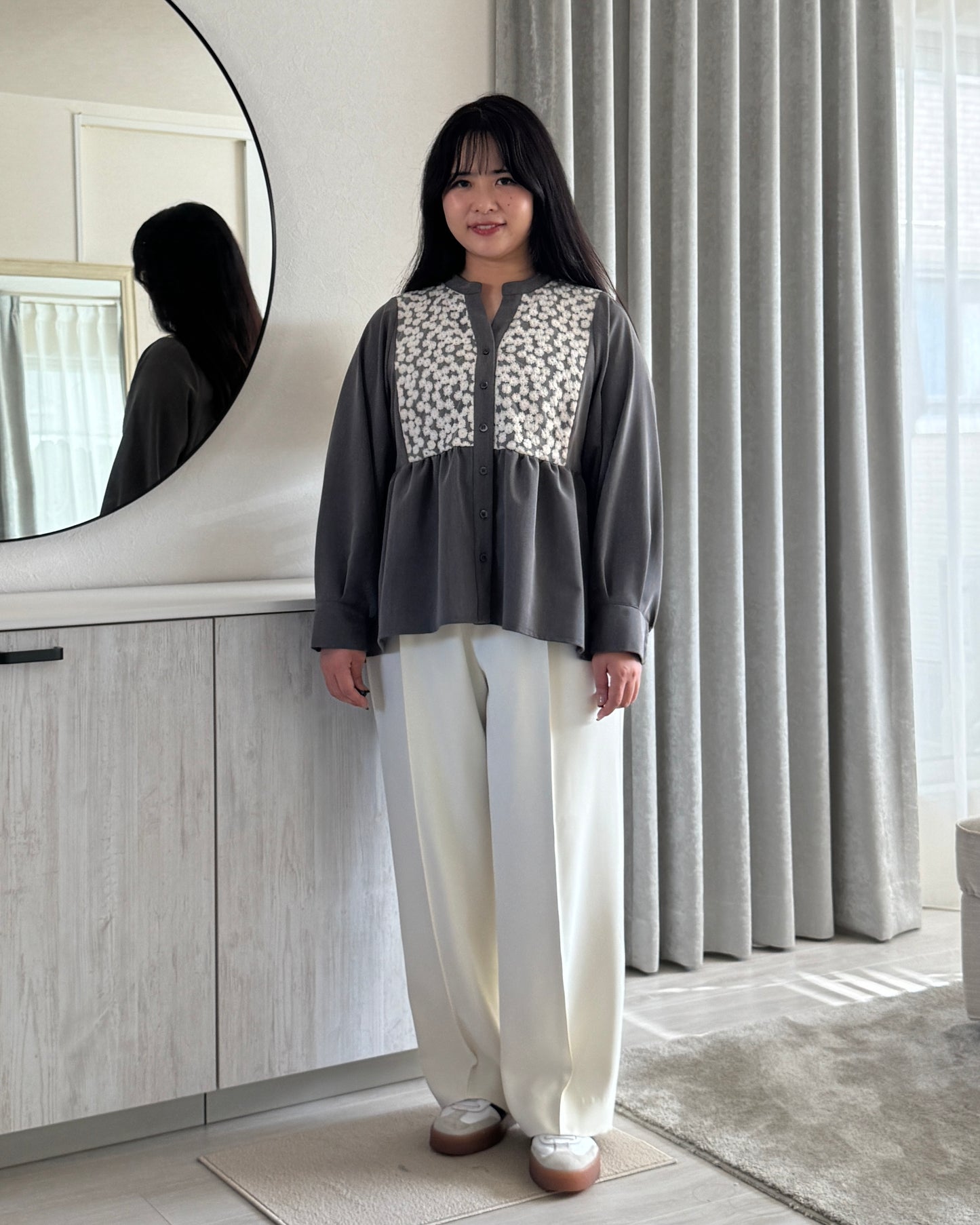 Long Sleeve Blouse “Chamomile(カモミール)”