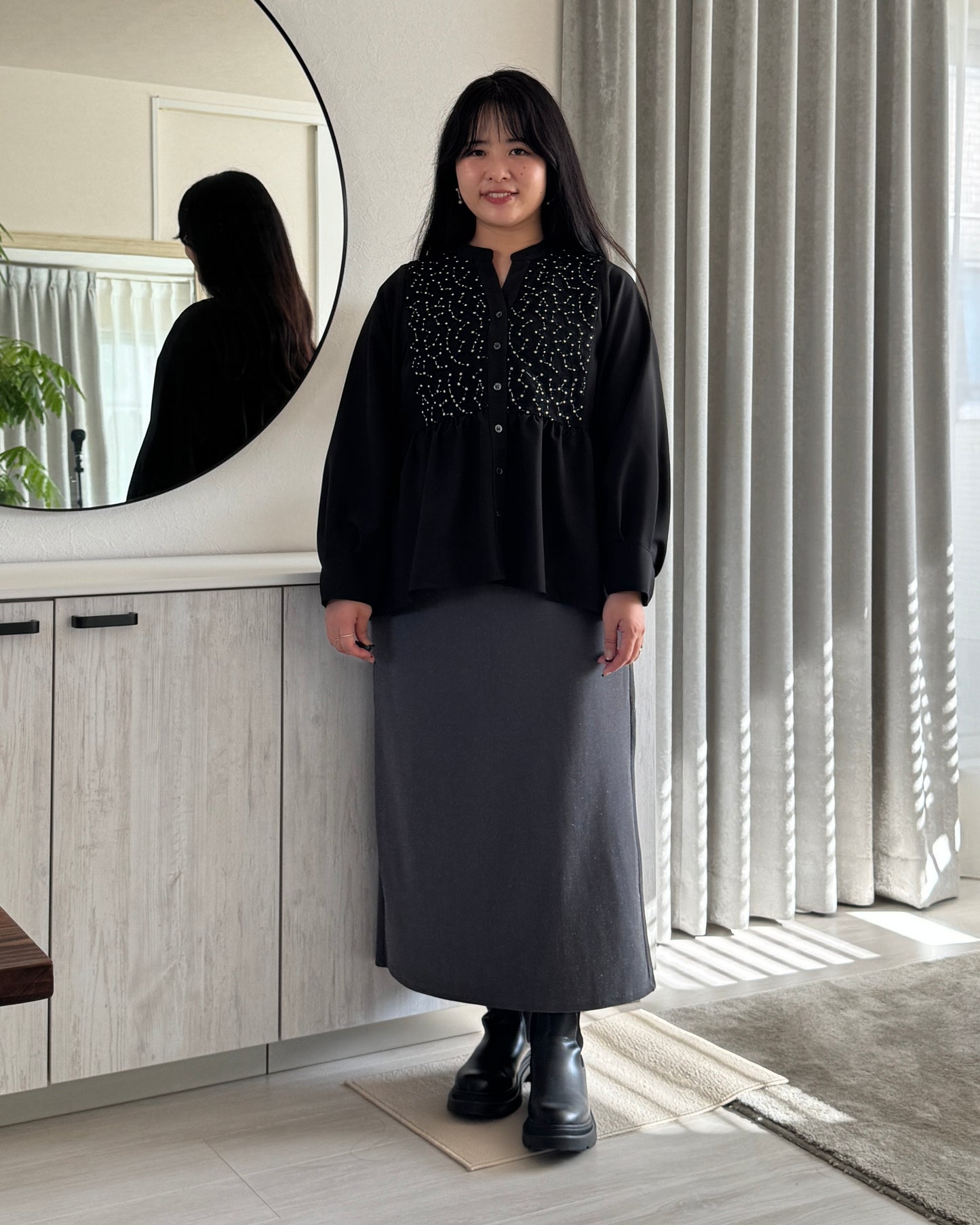 Long Sleeve Blouse “Chamomile(カモミール)”