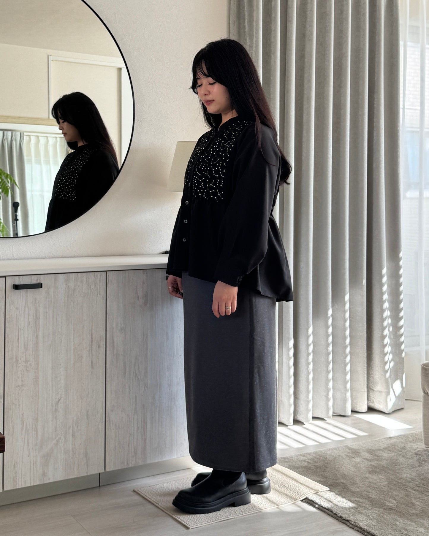 Long Sleeve Blouse “Chamomile(カモミール)”