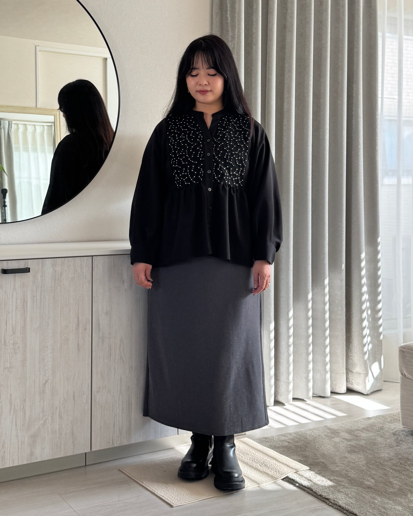 Long Sleeve Blouse “Chamomile(カモミール)”