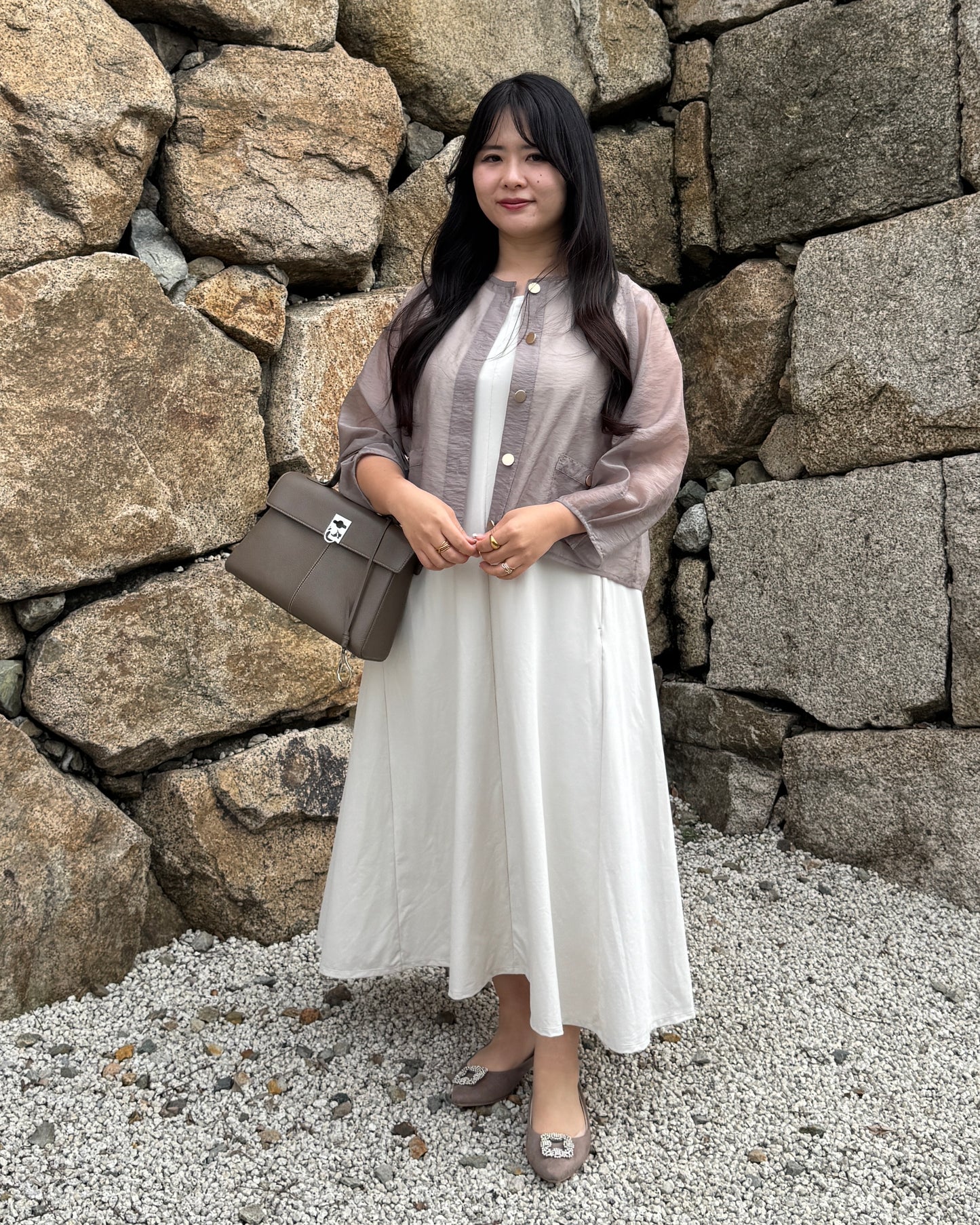 Sheer Gold Button Jacket