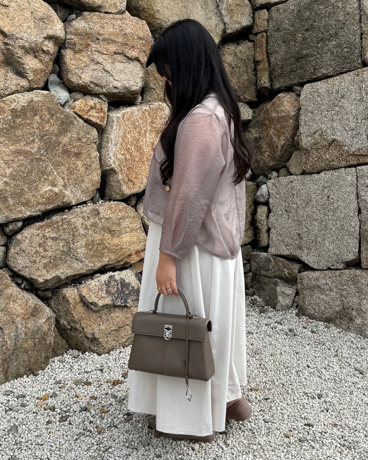 Sheer Gold Button Jacket