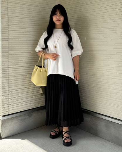 Box Slit Pullover Half Sleeve (Made in Japan)