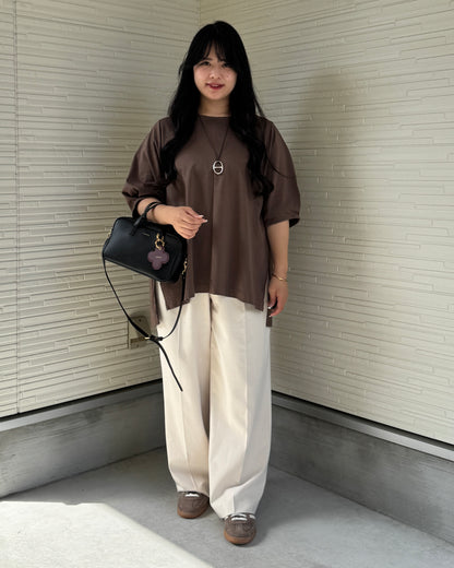 Box Slit Pullover Half Sleeve (Made in Japan)