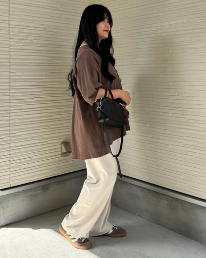 Box Slit Pullover Half Sleeve (Made in Japan)