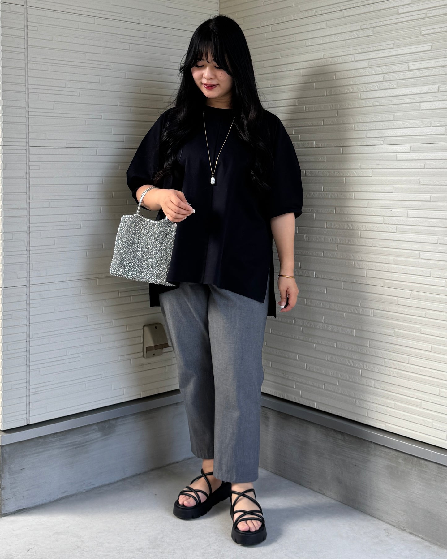 Box Slit Pullover Half Sleeve (Made in Japan)