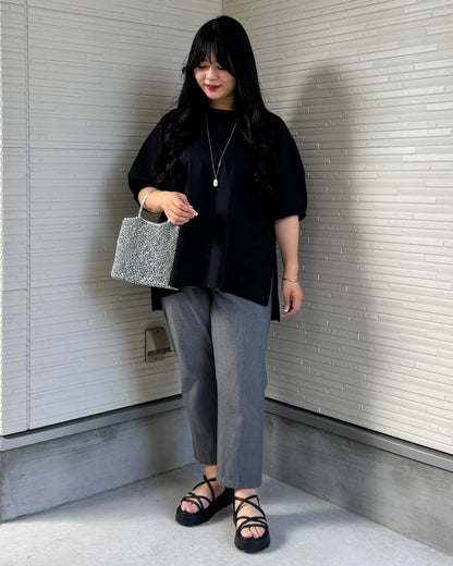 Box Slit Pullover Half Sleeve (Made in Japan)