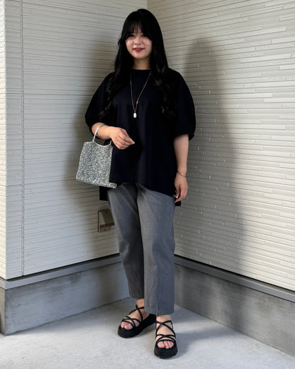 Box Slit Pullover Half Sleeve (Made in Japan)