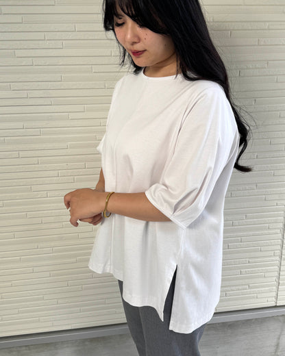 Box Slit Pullover Half Sleeve (Made in Japan)