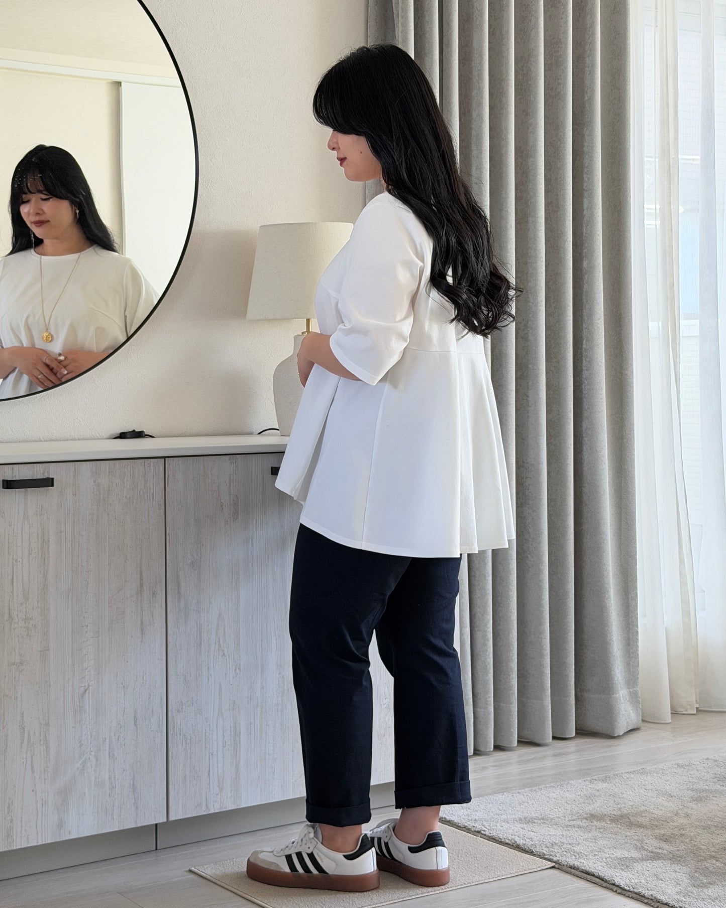 Flare Half-sleeve T-shirt “Aurora”