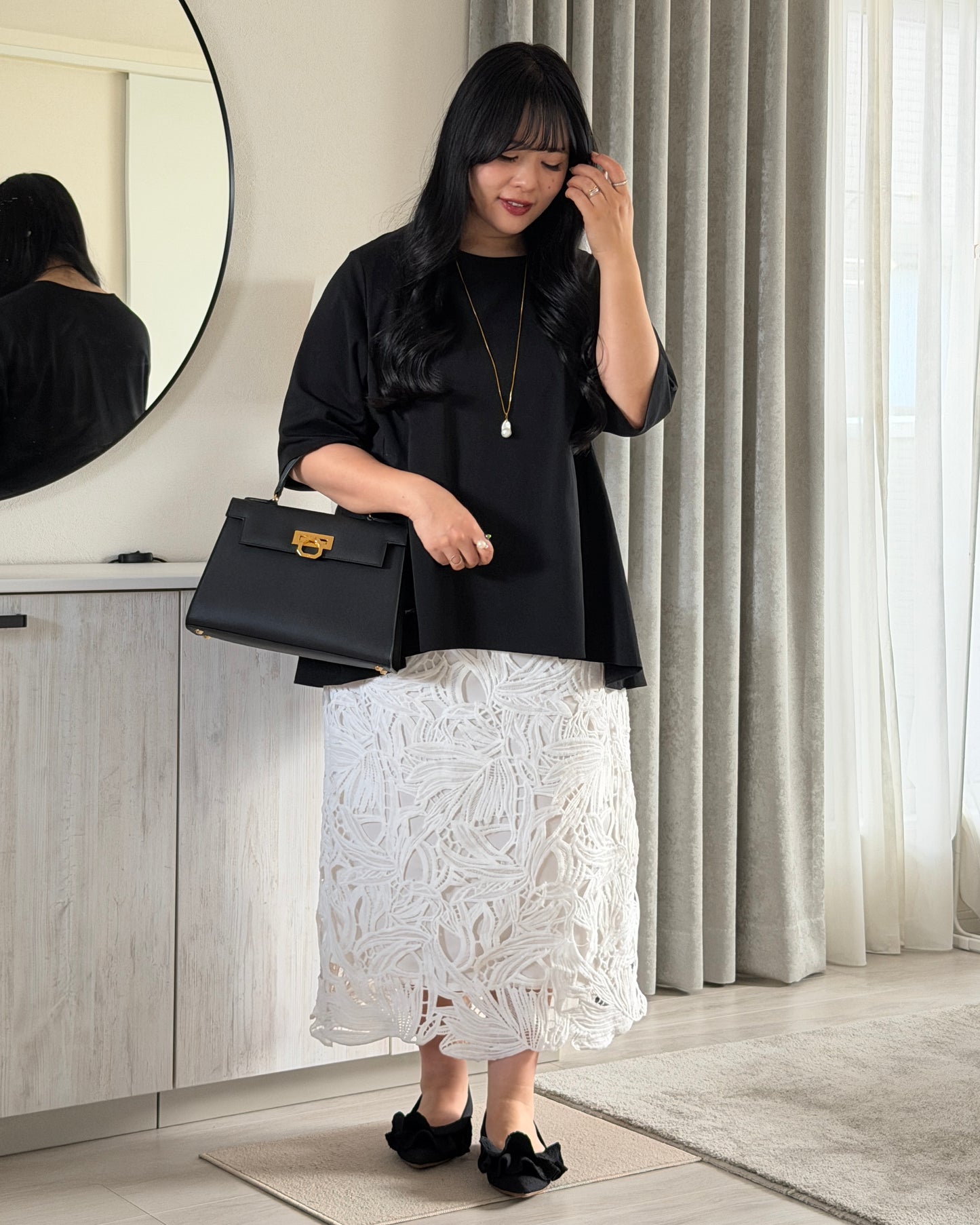 Flare Half-sleeve T-shirt “Aurora”