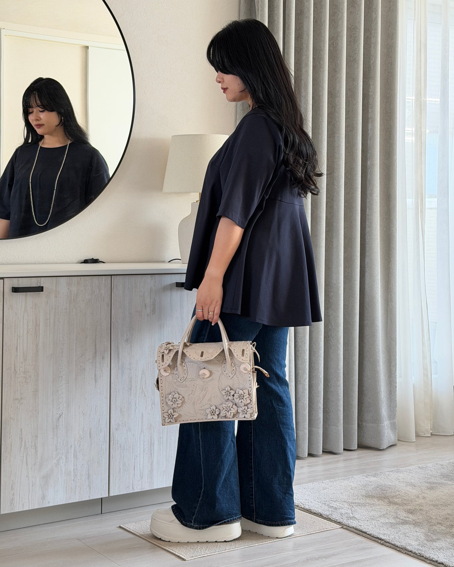 Flare Half-sleeve T-shirt “Aurora”