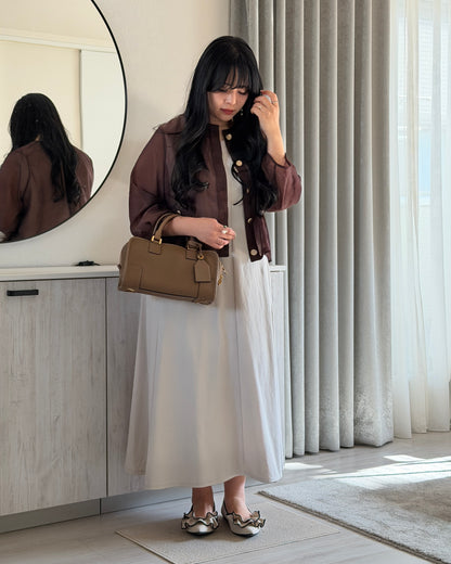 Gold Button Sheer Jacket