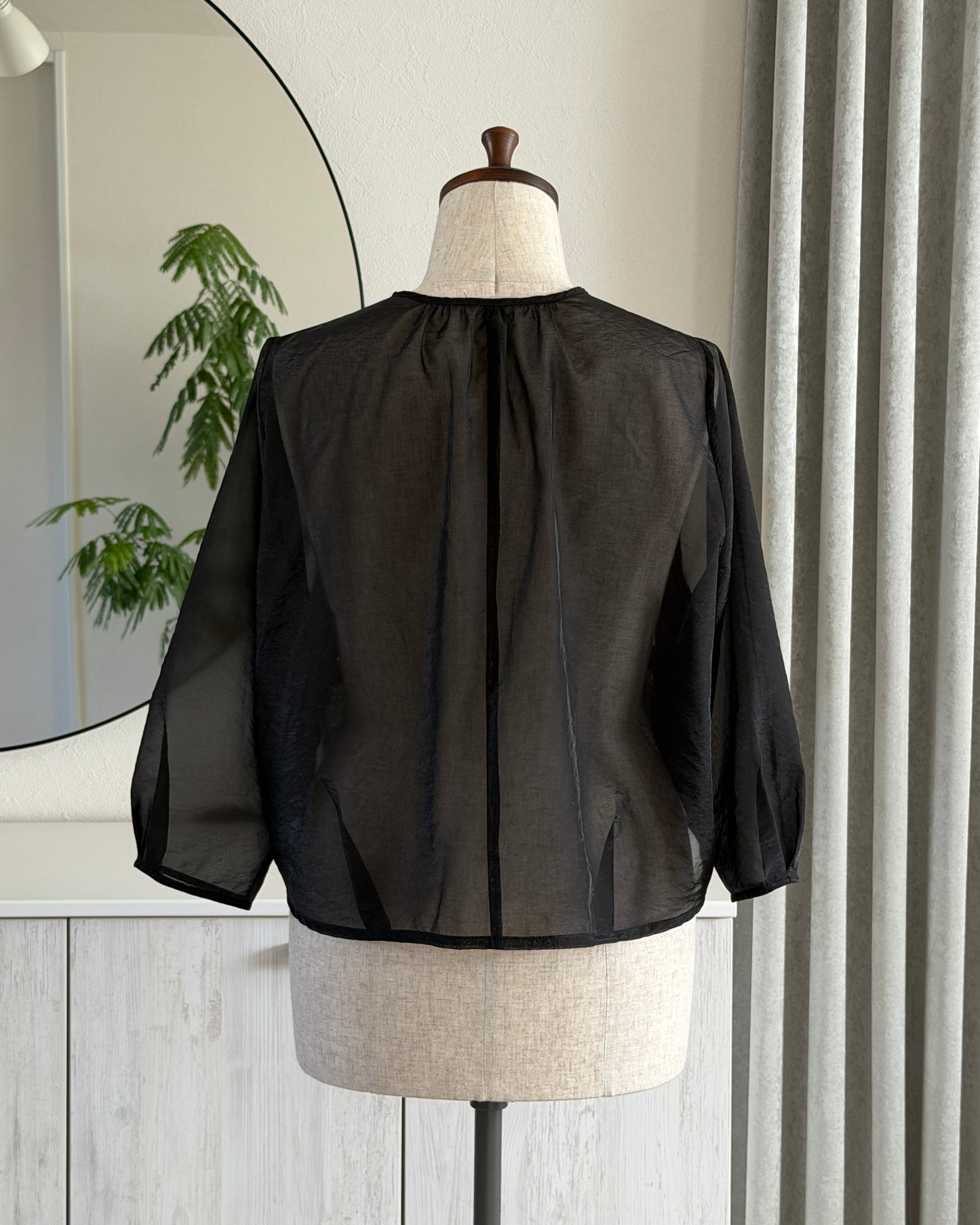 Gold Button Sheer Jacket