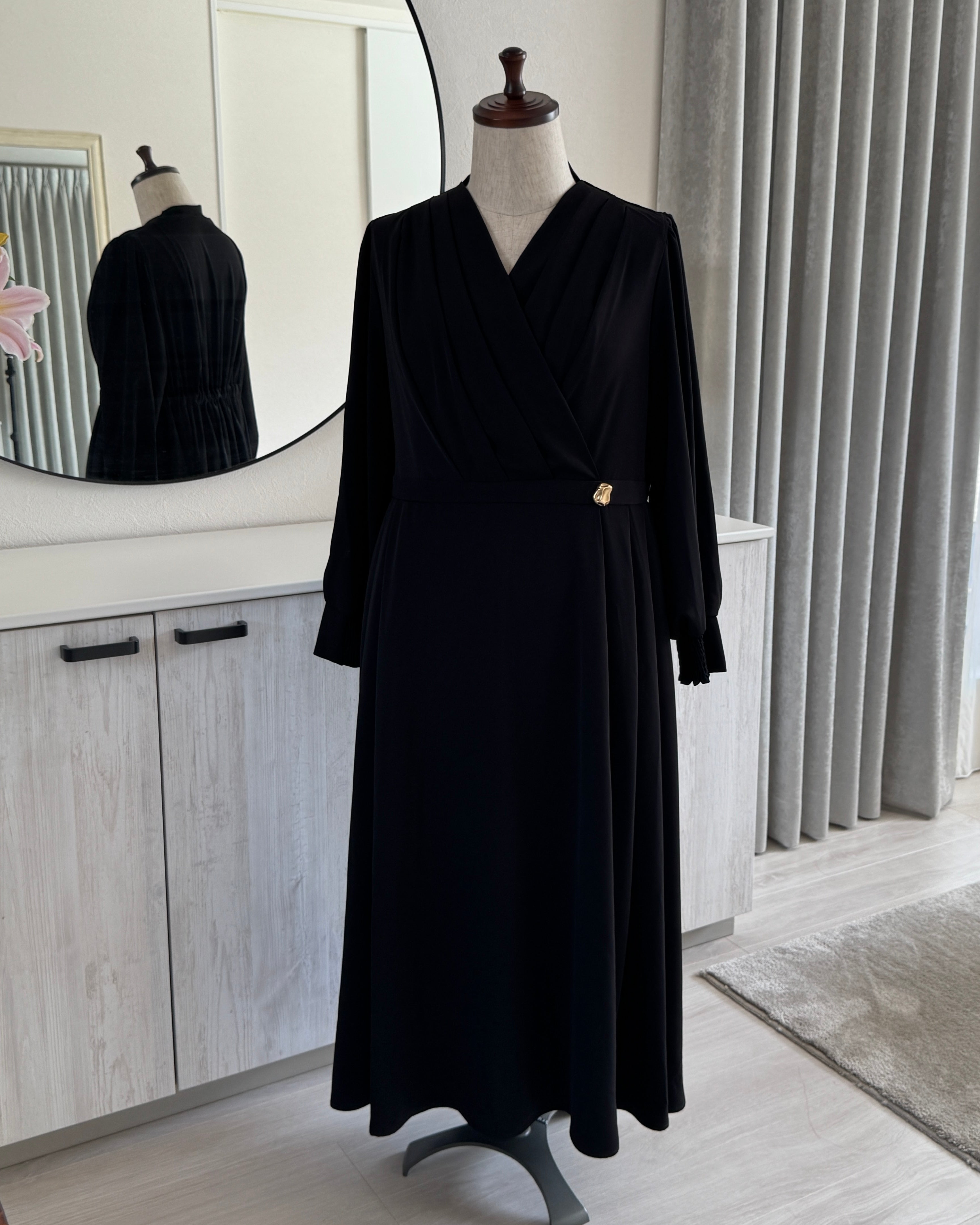 Jours+ Aphrodite ワンピース ブラック 3L Cache-Coeur Onepiece “Aphrodite（アフロディーテ）” – Jours+