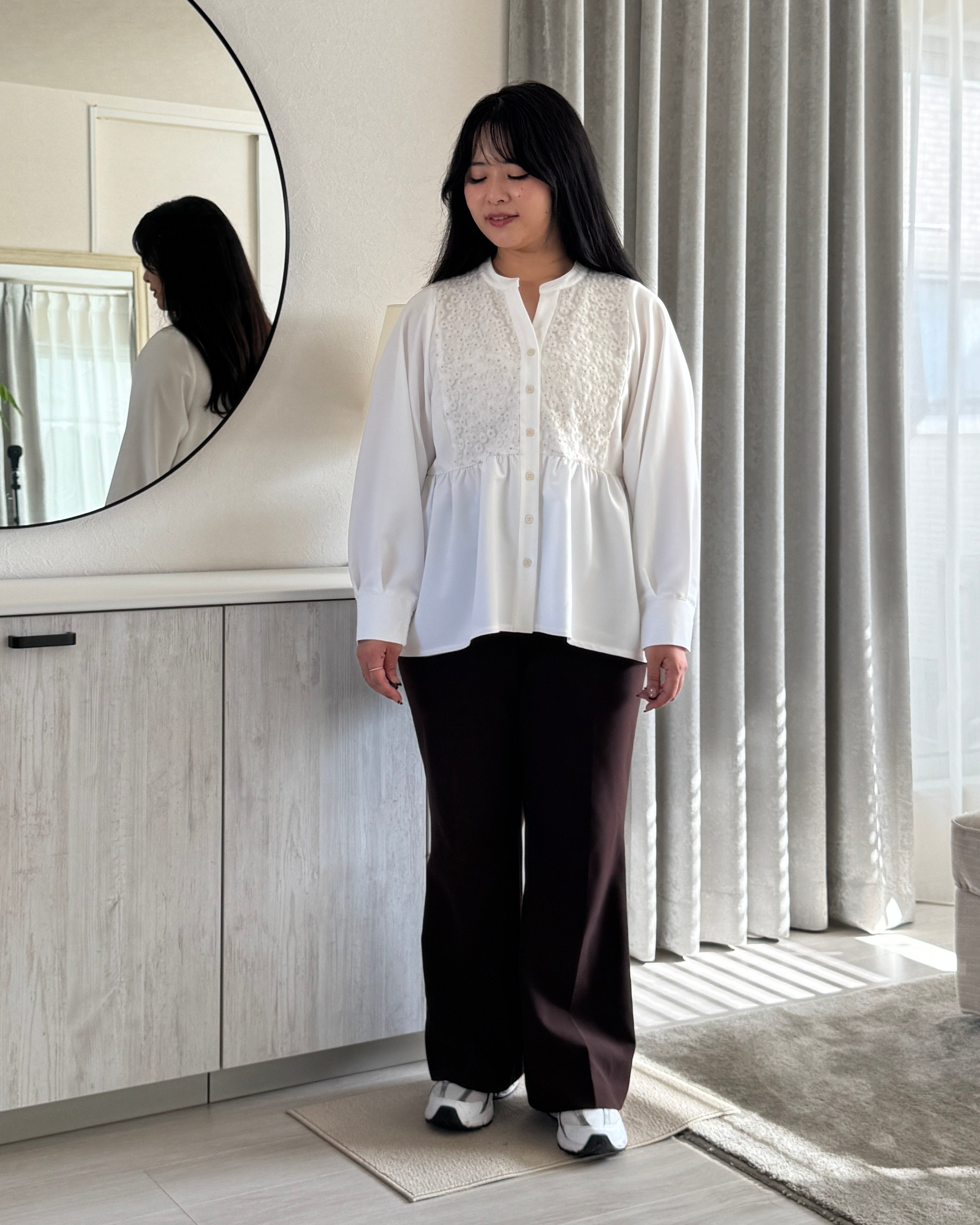 Long Sleeve Blouse “Chamomile（カモミール）” – Jours+