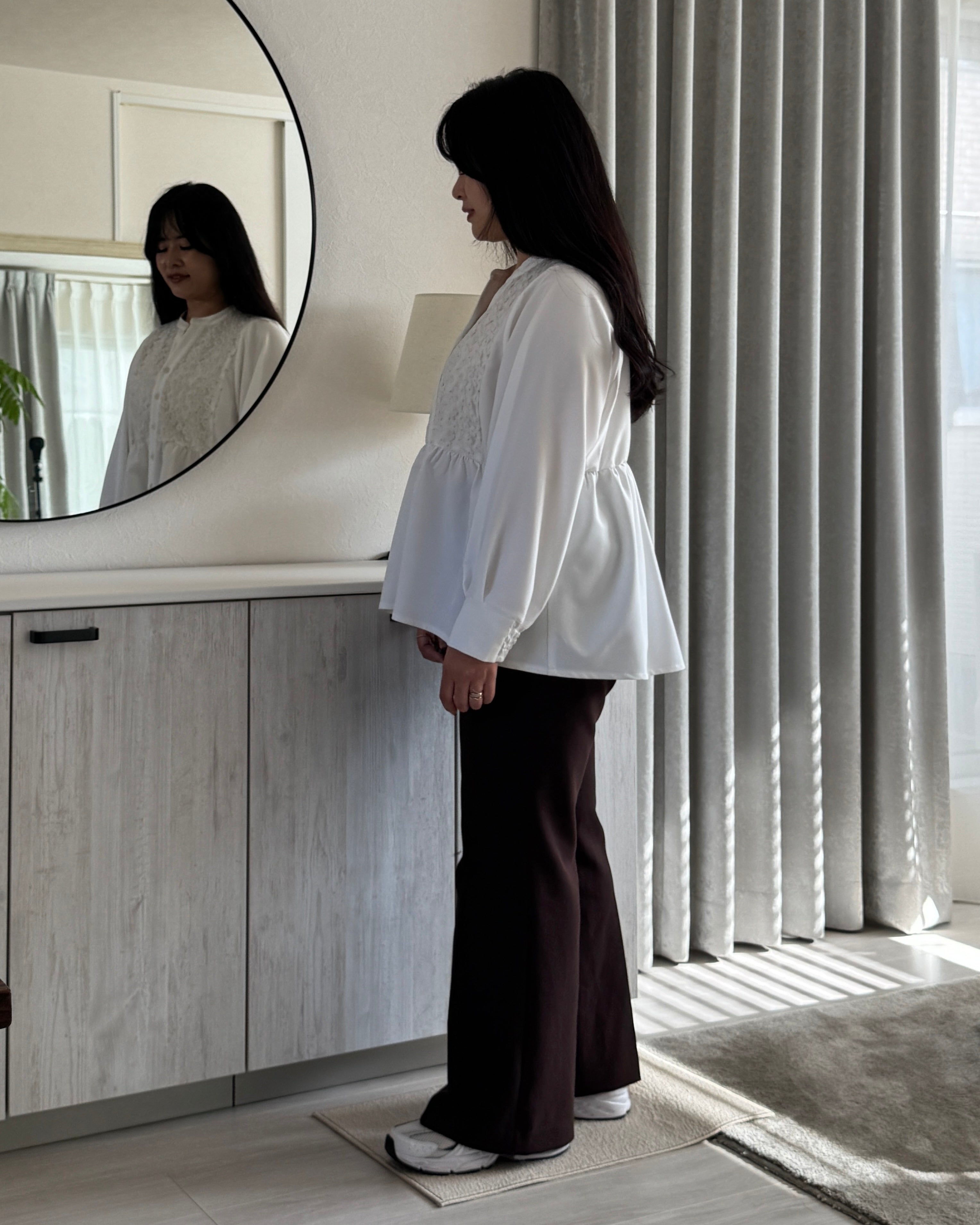 Long Sleeve Blouse “Chamomile（カモミール）” – Jours+