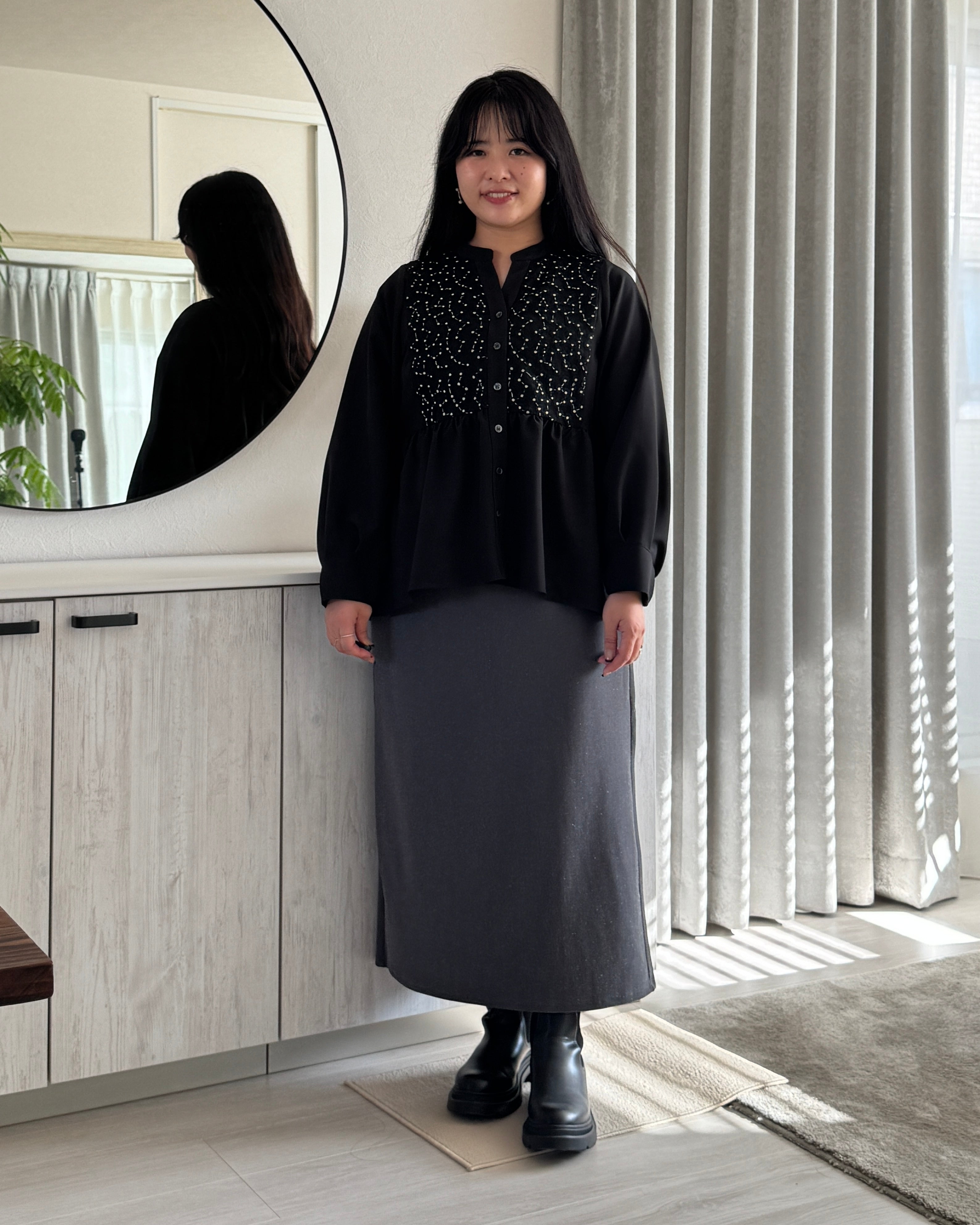 あ*ぱ様 ジュールズプラス　ブラウスChamomile（カモミール）”4L ブラ Long Sleeve Blouse “Chamomile（カモミール）” – Jours+