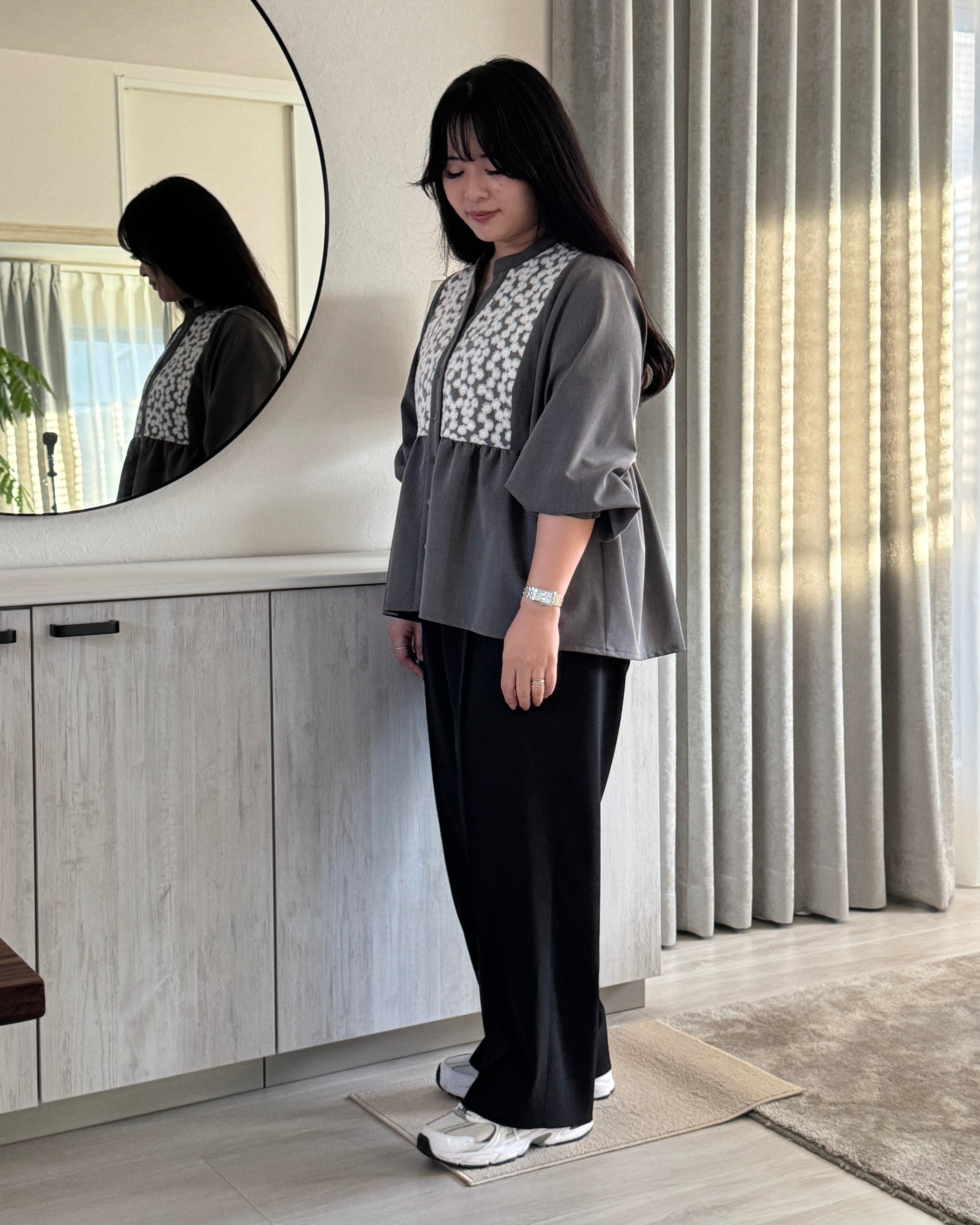 あ*ぱ様 ジュールズプラス　ブラウスChamomile（カモミール）”4L ブラ Long Sleeve Blouse “Chamomile（カモミール）” – Jours+