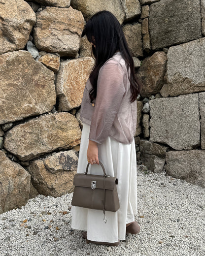 Sheer Gold Button Jacket