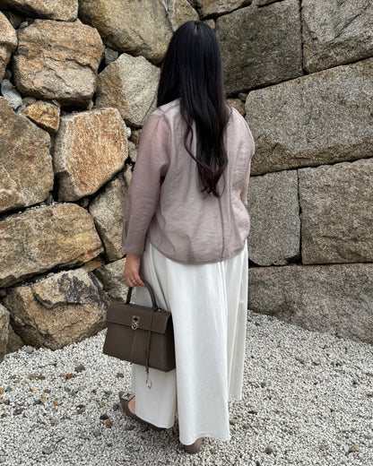 Sheer Gold Button Jacket