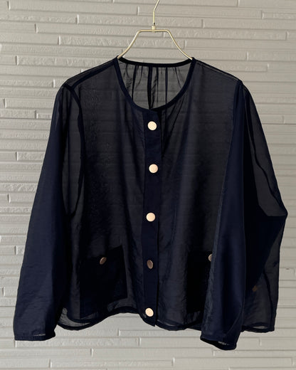 Sheer Gold Button Jacket
