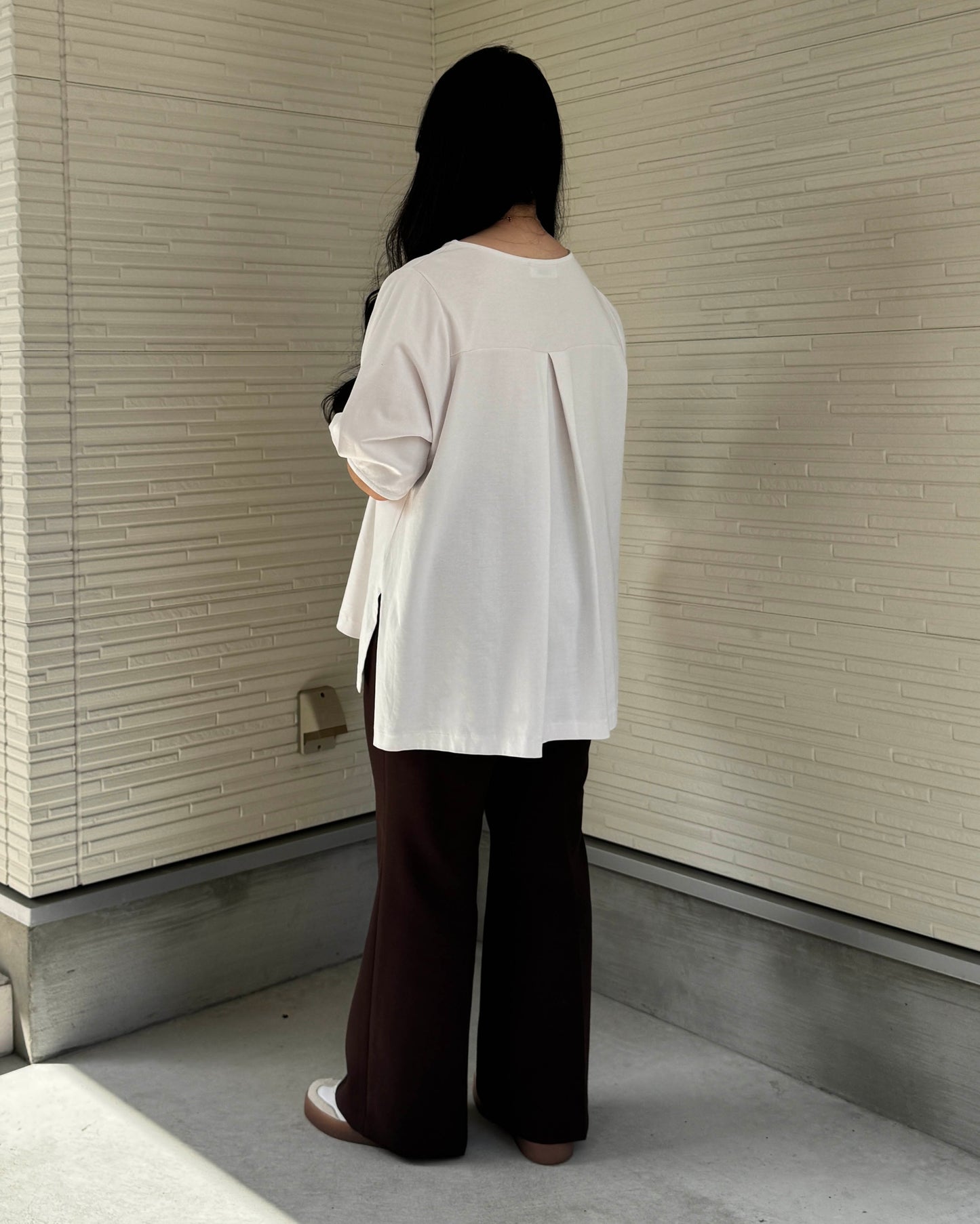 Box Slit Pullover Half Sleeve (Made in Japan)