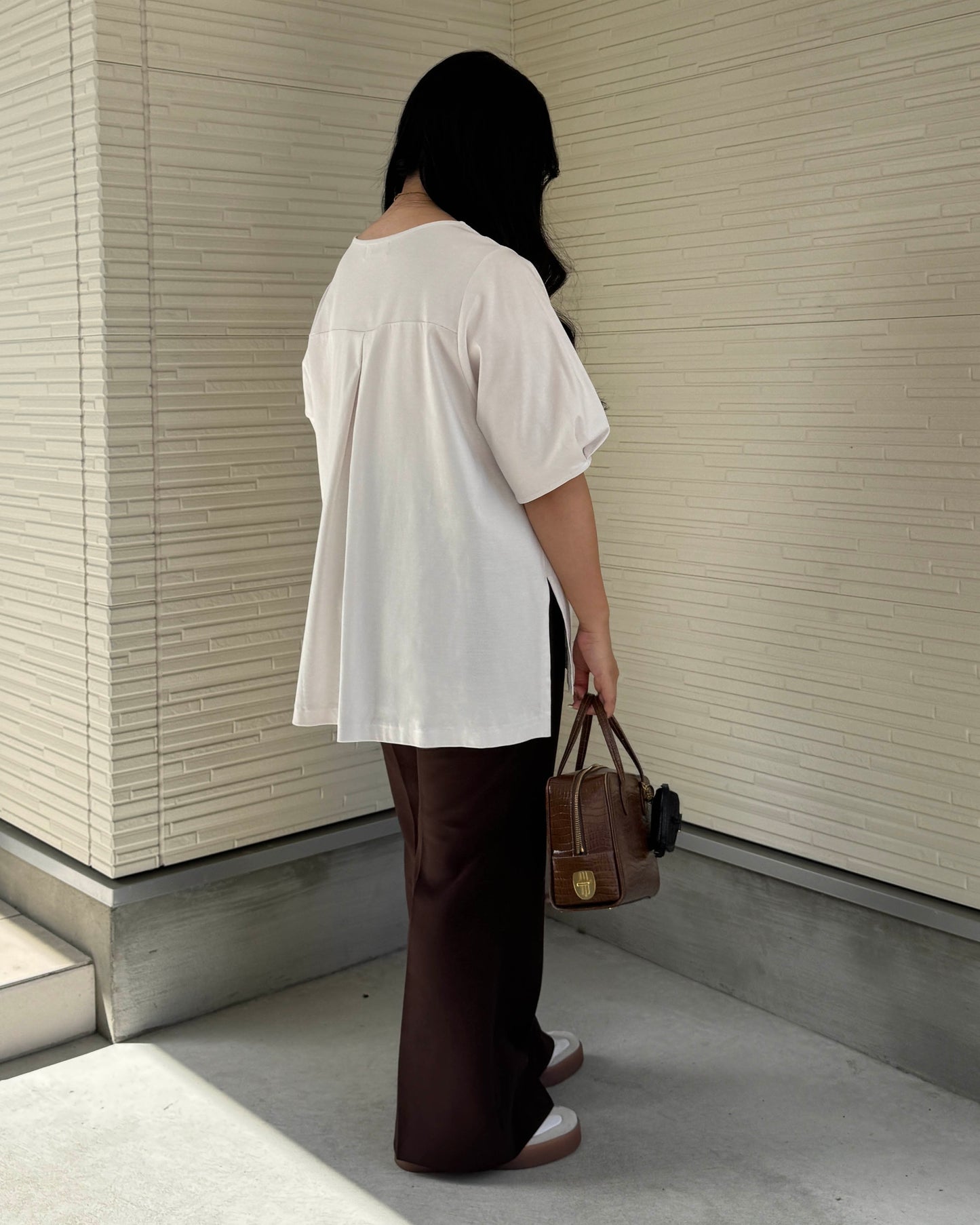Box Slit Pullover Half Sleeve (Made in Japan)