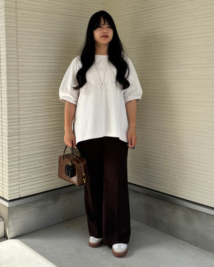 Box Slit Pullover Half Sleeve (Made in Japan)