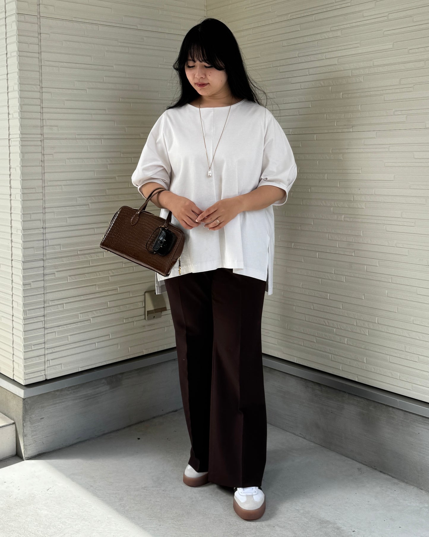 Box Slit Pullover Half Sleeve (Made in Japan)