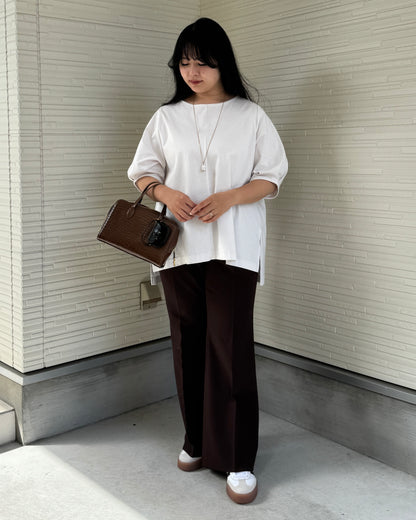 Box Slit Pullover Half Sleeve (Made in Japan)