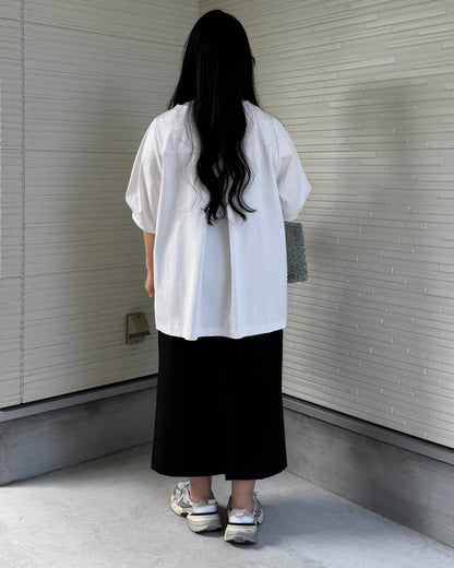 Box Slit Pullover Half Sleeve (Made in Japan)
