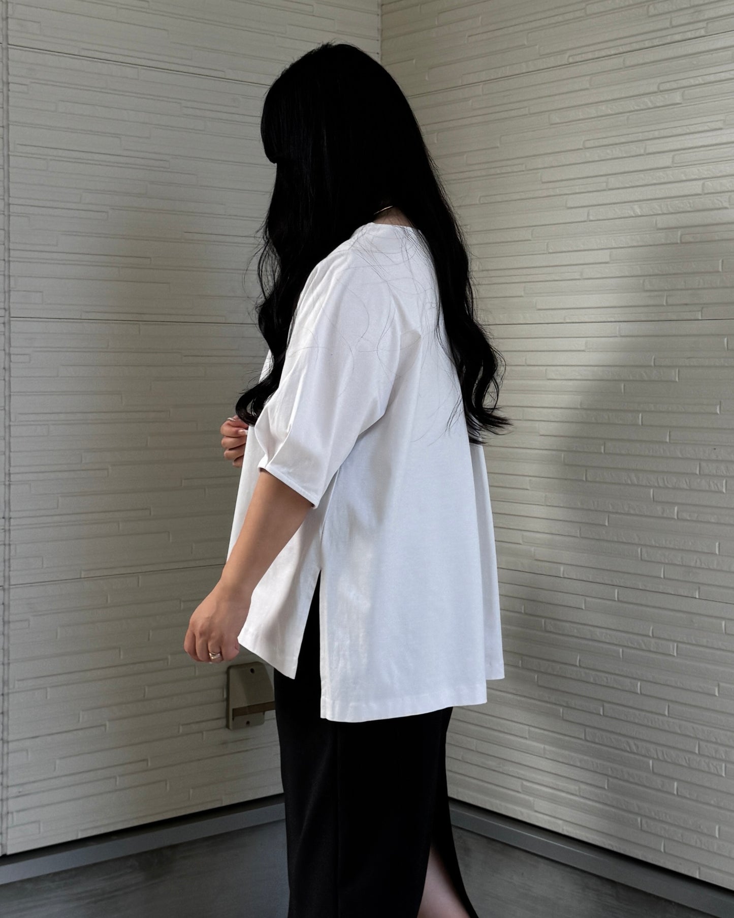 Box Slit Pullover Half Sleeve (Made in Japan)