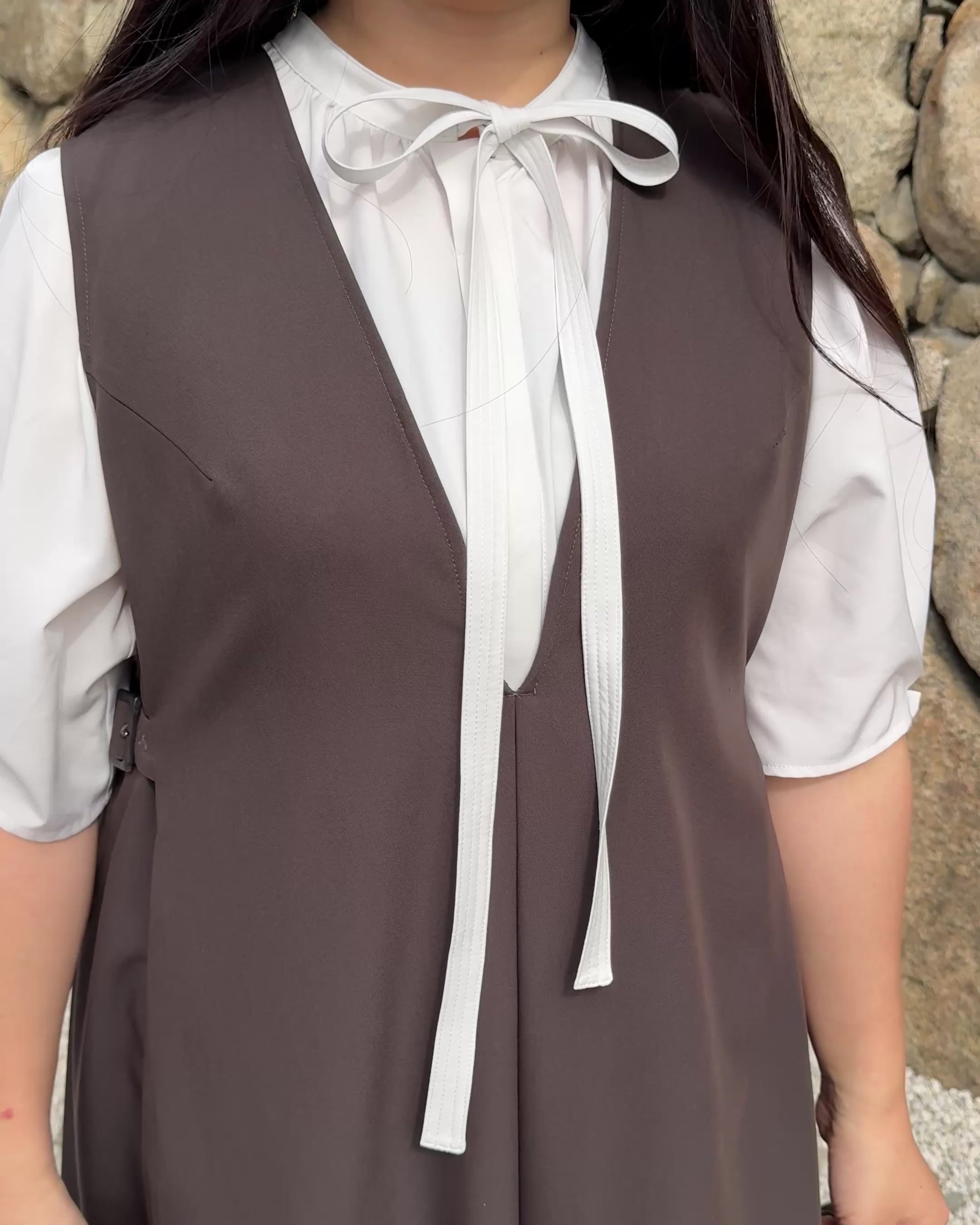 V-Neck Jumper Skirt”Vera” – Jours+