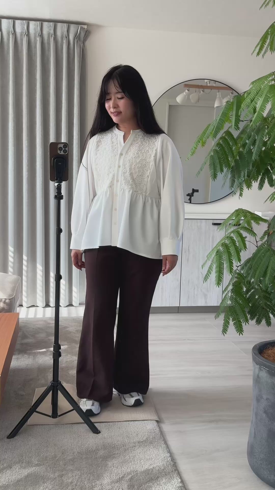 Long Sleeve Blouse “Chamomile（カモミール）” – Jours+