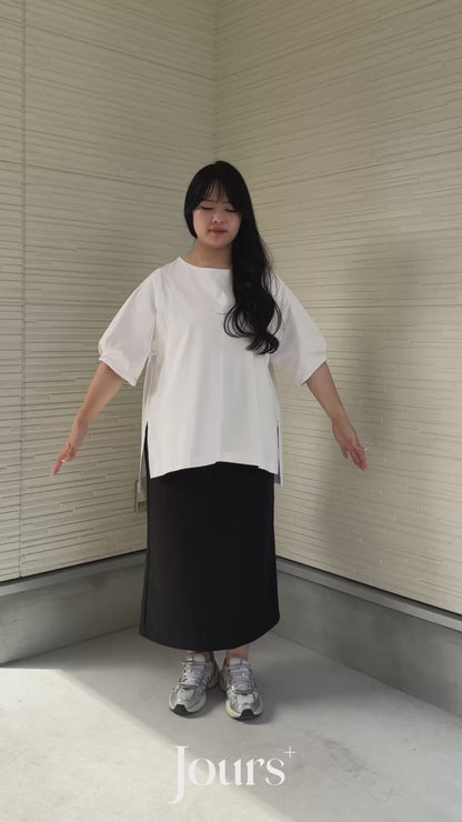 Box Slit Pullover Half Sleeve (Made in Japan)
