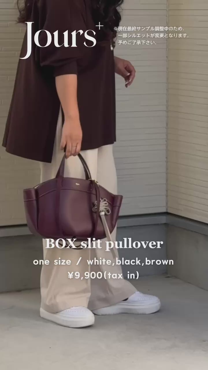 Box Slit Pullover – Jours+